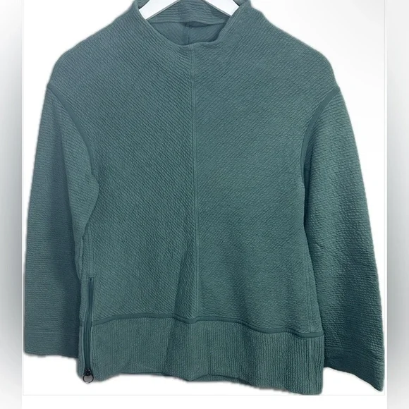 Lululemon On Repeat Mock Neck in Smoke Green Size 8 - Picture 4 of 7